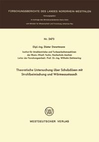 Theoretische Untersuchung über Schubdüsen mit Strahlbeimischung und Wärmeaustausch