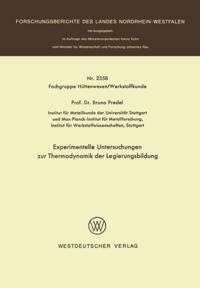 Experimentelle Untersuchungen zur Thermodynamik der Legierungsbildung