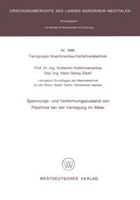 Spannungs- und Verformungszustand von Pipelines bei der Verlegung im Meer