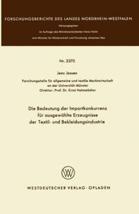 Forschungsberichte des Landes Nordrhein-Westfalen