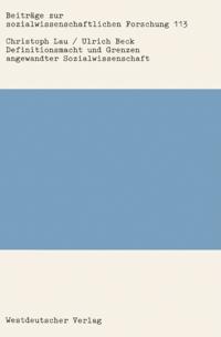 Beiträge zur sozialwissenschaftlichen Forschung