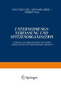Unternehmungsverfassung und Spitzenorganisation