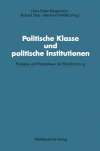 Politische Klasse und politische Institutionen