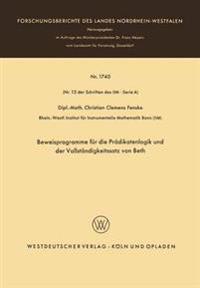 Beweisprogramme für die Prädikatenlogik und der Vollständigkeitssatz von Beth