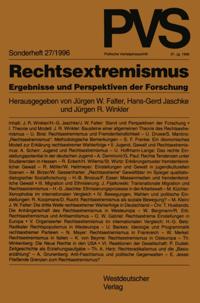 Politische Vierteljahresschrift Sonderhefte