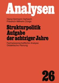 Strukturpolitik Aufgabe der achtziger Jahre