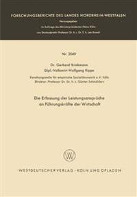 Die Erfassung der Leistungsansprüche an Führungskräfte der Wirtschaft