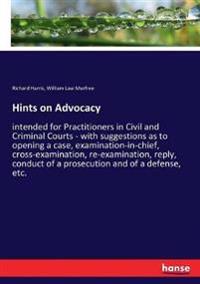 Hints on Advocacy