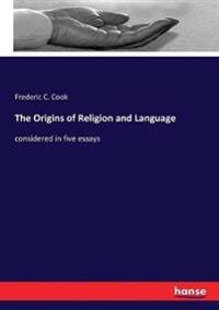Kirjan kansi "The Origins of Religion and Language"