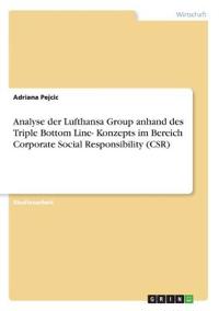 Analyse der Lufthansa Group anhand des Triple Bottom Line- Konzepts im Bereich Corporate Social Responsibility (CSR)