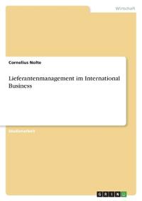 Lieferantenmanagement im International Business