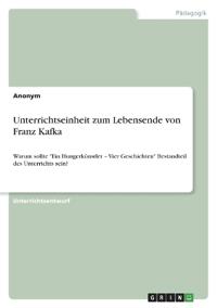 Unterrichtseinheit zum Lebensende von Franz Kafka. Das Motiv des leisen Verschwindens und das Symbol des Abschieds