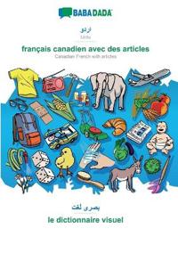 Urdu (in arabic script) - français canadien avec des articles, visual dictionary