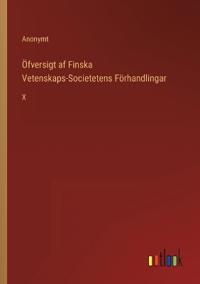 Bokomslag för "Öfversigt af Finska Vetenskaps-Societetens Förhandlingar"