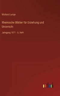Bokomslag för "Rheinische Blätter für Erziehung und Unterricht"