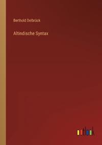 Altindische Syntax