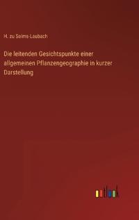 Kirjan kansi "Die leitenden Gesichtspunkte einer allgemeinen Pflanzengeographie in kurzer Darstellung"