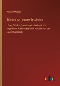 Beiträge zur neueren Geschichte