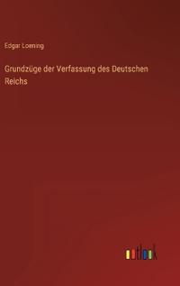 Kirjan kansi "Grundzüge der Verfassung des Deutschen Reichs"