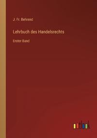 Lehrbuch des Handelsrechts