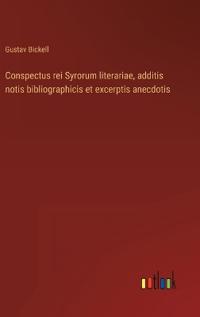 Kirjan kansi "Conspectus rei Syrorum literariae, additis notis bibliographicis et excerptis anecdotis"