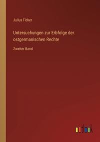 Kirjan kansi "Untersuchungen zur Erbfolge der ostgermanischen Rechte"