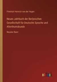 Bokomslag för "Neues Jahrbuch der Berljnischen Gesellschaft für Deutsche Sprache und Alterthumskunde"