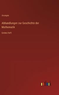 Abhandlungen zur Geschichte der Mathematik