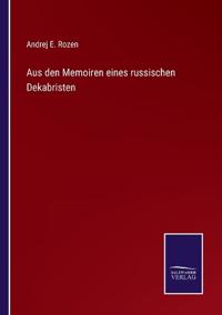Kirjan kansi "Aus den Memoiren eines russischen Dekabristen"