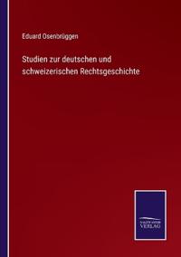 Kirjan kansi "Studien zur deutschen und schweizerischen Rechtsgeschichte"