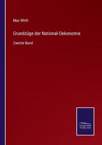 Bokomslag för "Grundzüge der National-Oekonomie"