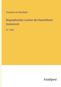 Bokomslag för "Biographisches Lexikon des Kaiserthums Oesterreich"