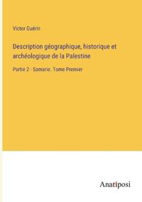 Kirjan kansi "Description géographique, historique et archéologique de la Palestine"