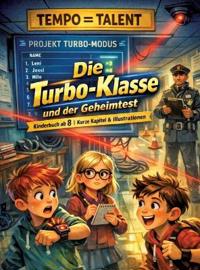 Bokomslag för "Die Turbo-Klasse und der Geheimtest: Kinderbuch ab 8 Kurze Kapitel & Illustrationen"