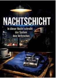 Kirjan kansi "Nachtschicht: In dieser Nacht schreibt das System dein Verbrechen"