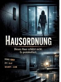 Bokomslag för "Hausordnung: Dieses Haus schützt nicht. Es protokolliert."