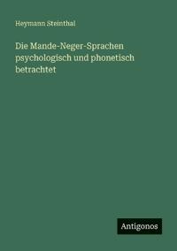 Kirjan kansi "Die Mande-Neger-Sprachen psychologisch und phonetisch betrachtet"