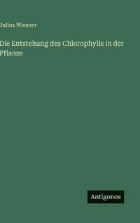 Die Entstehung des Chlorophylls in der Pflanze