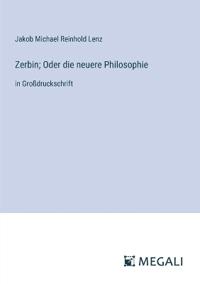Zerbin; Oder die neuere Philosophie