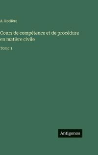 Cours de compétence et de procédure en matière civile