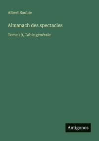 Almanach des spectacles