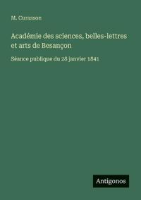 Bokomslag for "Académie des sciences, belles-lettres et arts de Besançon"