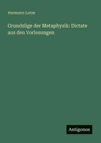Bokomslag för "Grundzüge Der Metaphysik"