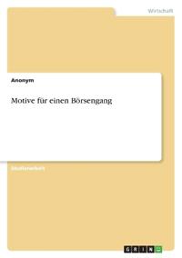 Motive für einen Börsengang