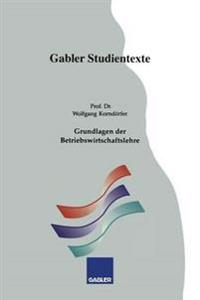Grundlagen der Betriebswirtschaftslehre