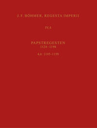 Regesta Imperii IV, 4, Lfg. 6: 1195–1198. Cölestin III.