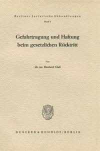 Gefahrtragung Und Haftung Beim Gesetzlichen Rucktritt