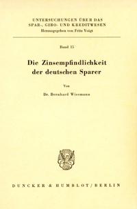 Die Zinsempfindlichkeit Der Deutschen Sparer