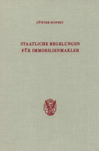 Staatliche Regelungen für Immobilienmakler.