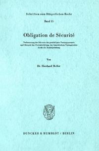 Obligation de Sécurité.